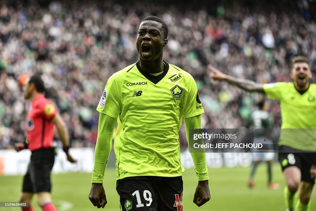 FBL-FRA-LIGUE1-SAINT ETIENNE-LILLE