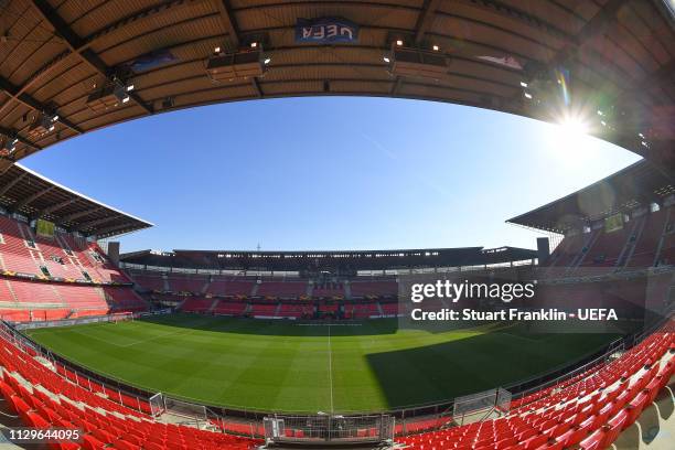 General view of the Stade Rennais prior to the UEFA Europa League Round of 32 First Leg match between Stade Rennais and Real Betis at Roazhon Park on...