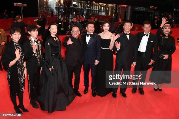 Liu Xuan, Wang Yuan, Yong Mei, Director Wang Xiaoshuai, Wang Jingchun, Qi Xi, Du Jiang, Zhao Yanguozhang and Ai Liya attend the "So Long, My Son"...