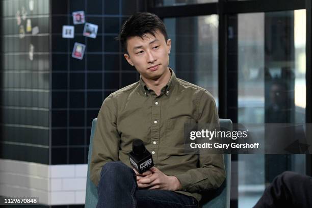 Director Bing Liu visits the Build Series to discuss the documentary film 'Minding the Gap' at Build Studio on February 14, 2019 in New York City.