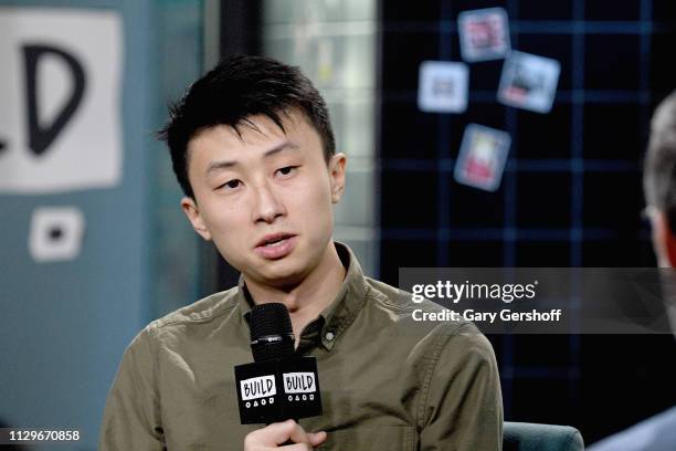 Director Bing Liu visits the Build Series to discuss the documentary film 'Minding the Gap' at Build Studio on February 14, 2019 in New York City.