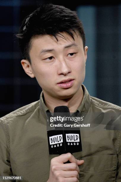 Director Bing Liu visits the Build Series to discuss the documentary film 'Minding the Gap' at Build Studio on February 14, 2019 in New York City.