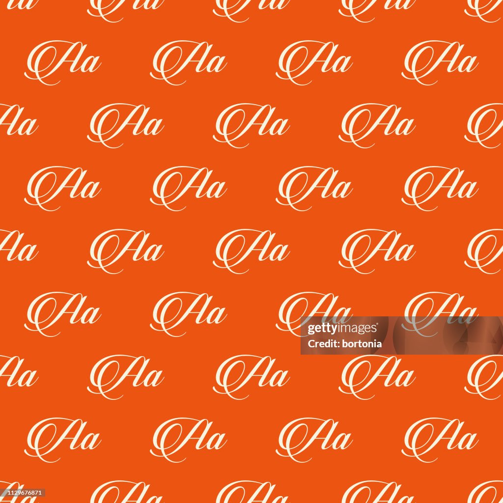 Script Typography Seamless Pattern High-Res Vector Graphic - Getty Images