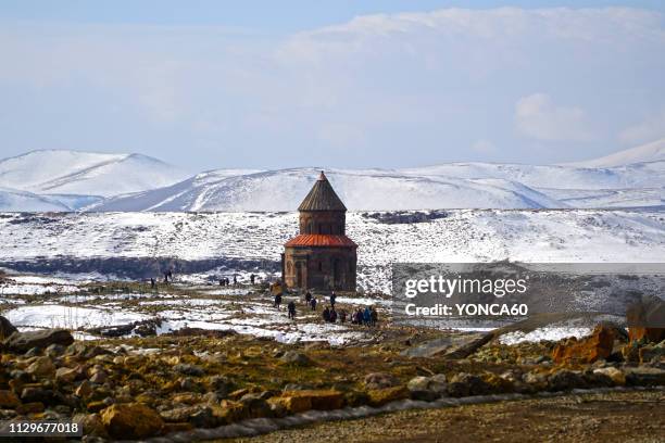 ani ruins - kars stock pictures, royalty-free photos & images