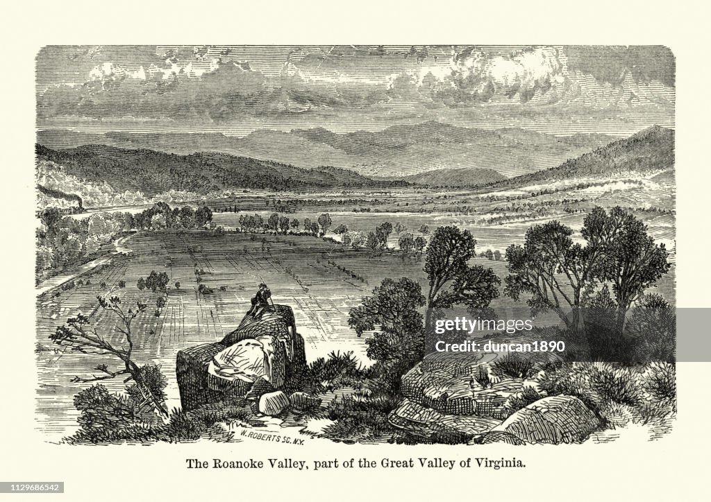 Roanoke Valley, Virginia, USA, 19th Century
