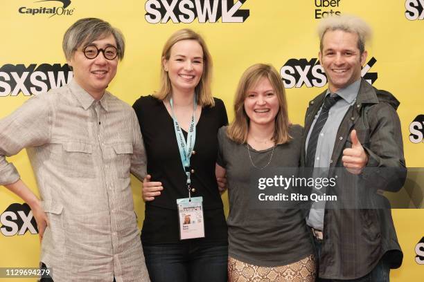 Charles Yao, Sara Nestor, Susan Fowler, and Bill Weinstein attend Featured Session: The Power of a Story with Susan Fowler during the 2019 SXSW...