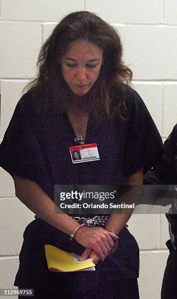 Astronaut Lisa Nowak appears for her initial court appearance, Tuesday, February 6 at the Orange County Jail, in Orlando, Florida. Nowak is being...