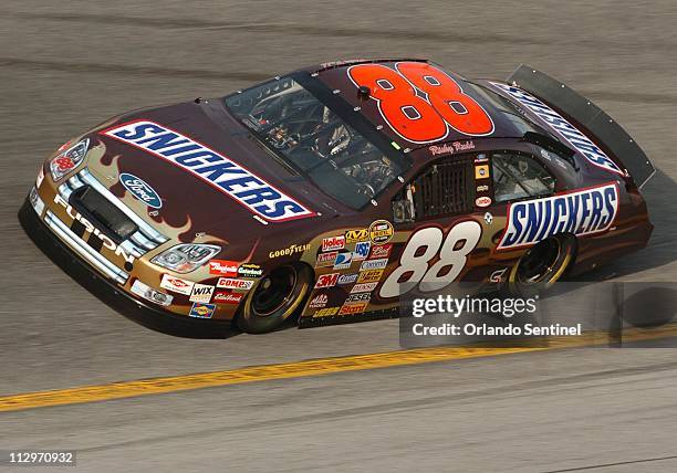 Snickers Dark Car Ricky Rudd Ricky Rudd drives the Snickers Ford car during qualifying for the ...