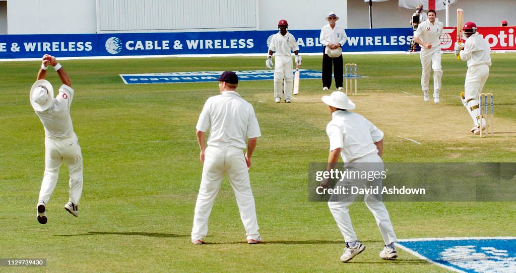 Cricket 1st Test West Indies v England at Sibina Park Jamaica 2004