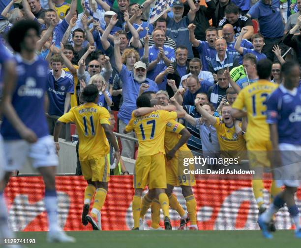 FA CUP FINAL 2009 CHELSEA V EVERTON 30/5/09. FRANK LAMPARD AFTER HIS GOAL.