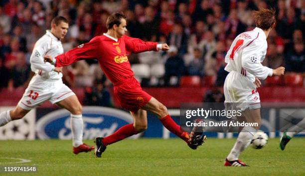 CHAMPIONS LEAGUE LIVERPOOL V FC SPARTAK MOSKVA 2/10/2002.