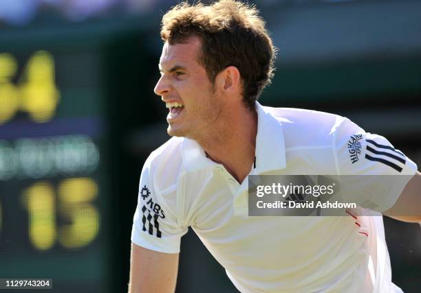 2nd DAY 22/6/2010 ANDY MURRAY DURING HIS MATCH WITH JAN HAJEK.