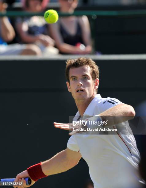 2nd DAY 22/6/2010 ANDY MURRAY DURING HIS MATCH WITH JAN HAJEK.