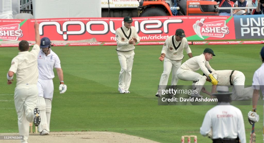 Cricket Test Match England v Australia at Headingley Stadium Leeds 2009