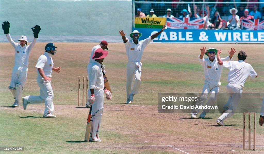 Cricket 4th Test West Indies v England at the Kensington Oval, Bridgetown, Barbados 1994