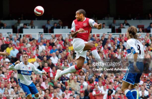 Thierry Henry during Aresenal v Middlesbrough Premier League at the Emirates Stadium 9th September 2006 ARSENAL V MIDDLESBROUGH 9/9/2006 HENRY.