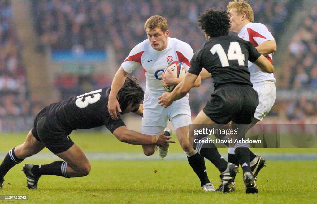 England v New Zealand Rugby Union international at Twickenham Stadium 2005