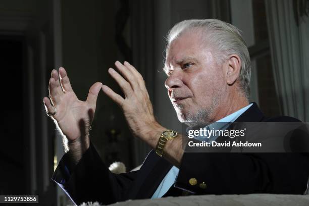 DAVID GOLD WEST HAM CHAIRMAN AT HOME 20/9/2011.