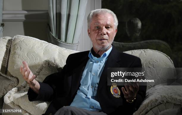 DAVID GOLD WEST HAM CHAIRMAN AT HOME 20/9/2011.