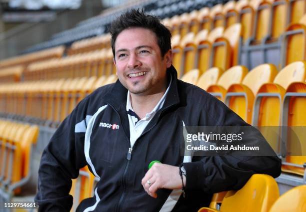 Giuliano Grazioli who scored in Stevenage's fourth round FA Cup match with Newcastle in 197 9/98 season and is now community development officer with...