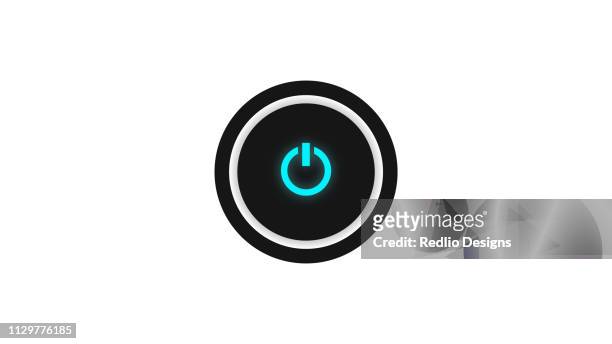 power button icon - trigger stock illustrations