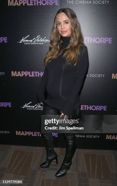 Producer Eliza Dushku attends the special screening of "Mapplethorpe" hosted by Samuel Goldwyn Films with The Cinema Society at Cinepolis Chelsea on...