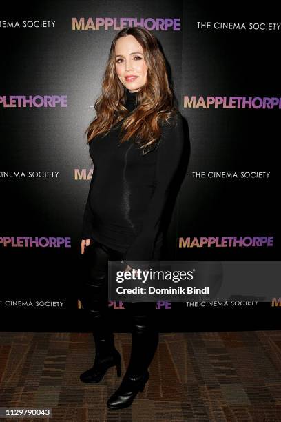 Eliza Dushku attends the special screening of 'Mapplethorpe' hosted by Samuel Goldwyn Films with The Cinema Society at Cinepolis Chelsea on February...