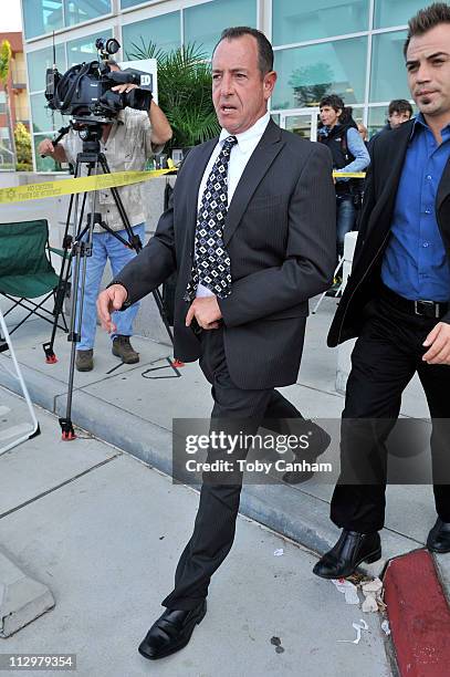 Michael Lohan attends the pre-trial hearing for daughter Lindsay which ends with the actress being remanded in custody for a violation of probation...