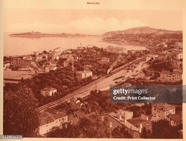 'General view and Cap Ferrat, Beaulieu', 1930. Beaulieu is a resort town on the French Riviera between Nice and Monaco. Built at the beginning of the...