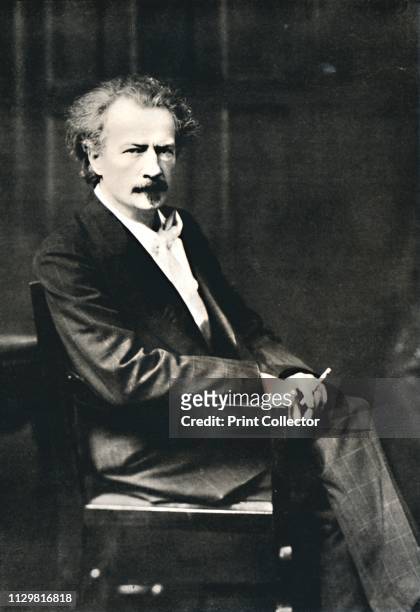 'Ignace Jan. Paderewski', 1914. Portrait of Polish pianist, composer and politician Ignacy Jan Paderewski . From "Bibby's Annual 1914", edited by...