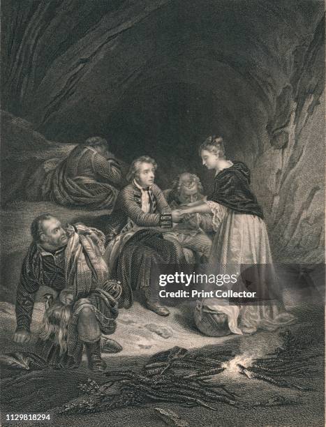 'Chas. Edward And Flora Macdonald', . Flora MacDonald helped the Jacobite pretender Charles Edward Stuart to escape after his defeat by the English...