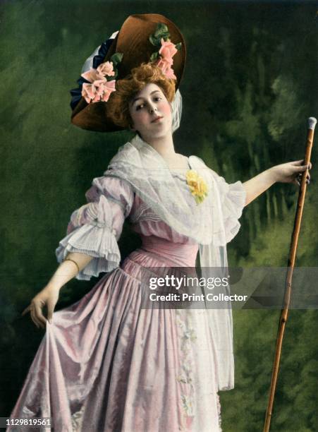 'Mlle. Marthe Regnier, role de Jacqueline. - La Passerelle. - Vaudeville', 1904. Marthe Regnier, as Jacqueline in La Passerelle by Francis de...