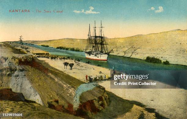 Kantara - The Suez Canal', circa 1918-circa 1939. From an album of postcards. Artist Unknown.