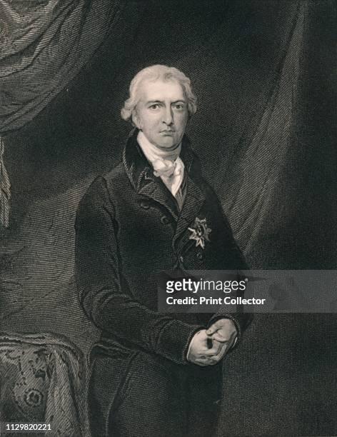 Robert Banks Jenkinson, Earl of Liverpool', circa 1820, . Portrait of British politician and Prime Minister Robert Jenkinson, 2nd Earl of Liverpool....