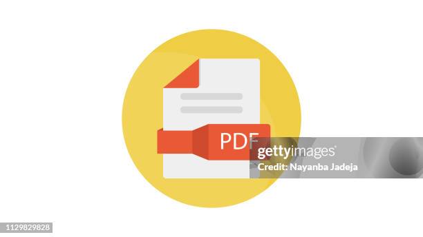 document pdf file icon - pdf document stock illustrations