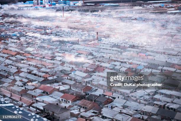 chimney - china slums stock pictures, royalty-free photos & images