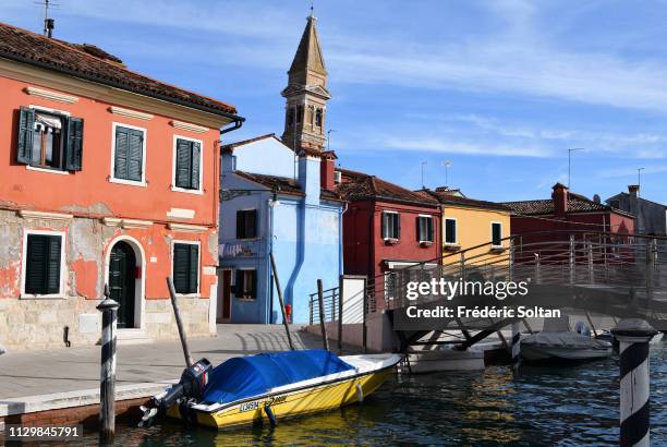 Burano is the most colorful village of the lagoon islands in Venice on February 07 Italy.