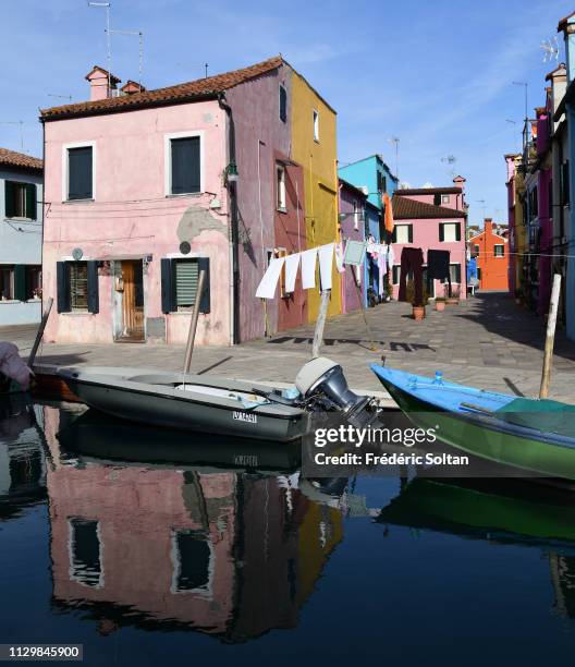 Burano is the most colorful village of the lagoon islands in Venice on February 07 Italy.