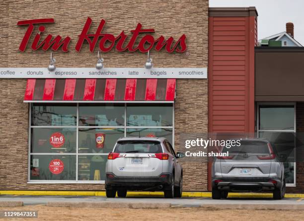 tim hortons - tim hortons stock pictures, royalty-free photos & images