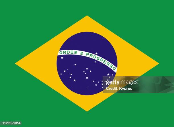 brazil flag - brasilien stock-fotos und bilder