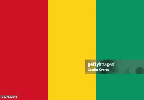 guinea flag - guinea stock-fotos und bilder