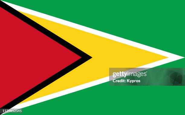 guyana flag - guyana stock pictures, royalty-free photos & images