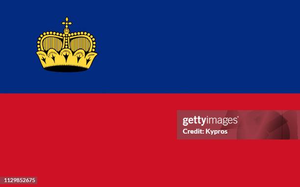 liechtenstein flag - 列支敦士登 個照片及圖片檔