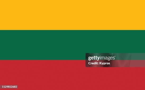 lithuania flag - lithuania stock pictures, royalty-free photos & images