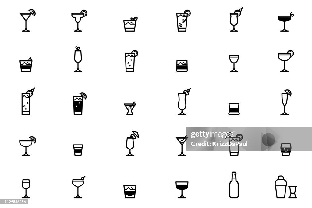 Cocktails Icons