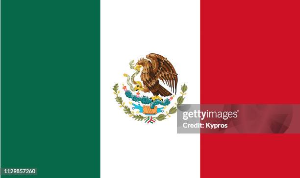 mexico flag - mexico stock-fotos und bilder