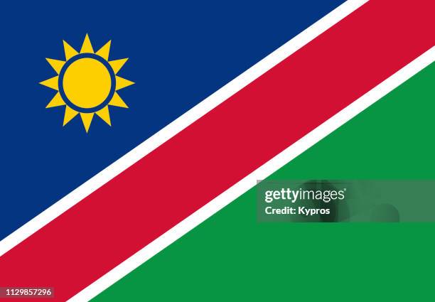 namibia flag - namibia stock pictures, royalty-free photos & images