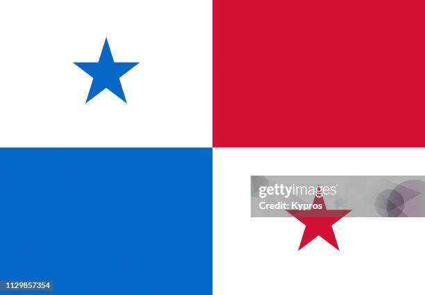 panama flag - panamá fotografías e imágenes de stock