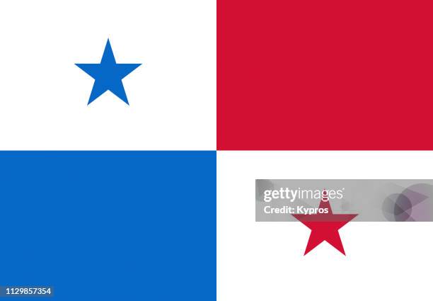 panama flag - panama stock pictures, royalty-free photos & images