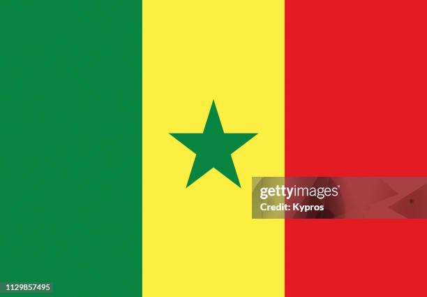 senegal flag - senegal stock pictures, royalty-free photos & images